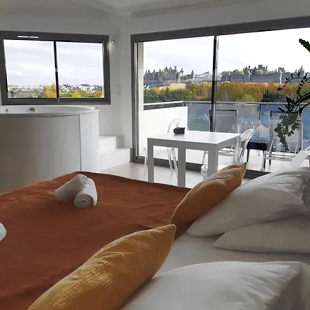 Les Du Saint Nazaire, Vue Panoramique Sur La Cite Medievale - Les Balcons De La Cite 아파트